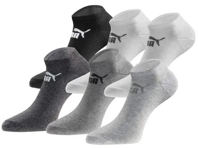Produktbild von PUMA Sneakersocken 18 Paar Pack Damen Herren Black white grey mix 35-38 – Black-white-grey-mix