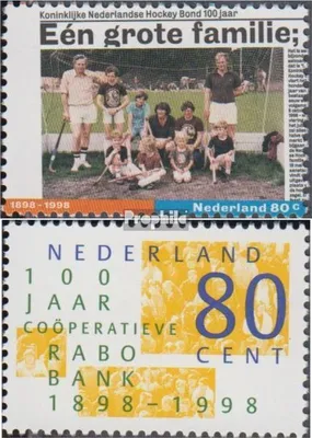 Produktbild von Briefmarken Niederlande 1998 Mi 1658,1659 (kompl.Ausg.) postfrisch Hockeybund