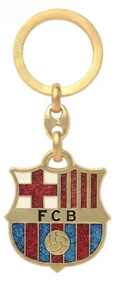 Produktbild von FC Barcelona Schlüsselanhänger Vereinswappen Gold Offizielles Lizenzprodukt B7207