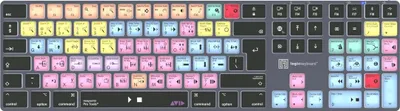 Imagen del producto de Logickeyboard LKB-PT-TM-UK, Teclado de tamaño completo (100%), con cable y inalámbrico, Bluetooth, QWERTY, color gris, acabado titanio