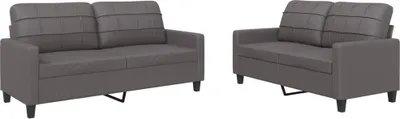 Produktbild von VidaXL 3201360, Grau, Schaum, Kunstleder, Metall, Polywood, Textil, 158 cm, 77 cm, 80 cm