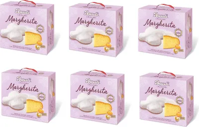 Produktbild von 6x Bauli Colomba Margherita Osterkuchen mit Puderzucker 600g