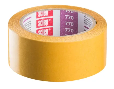 Obrázok produktu pre Obojstranná páska / obojstranná lepiaca páska 38 mm x 10 m Séria 770 Scley - 1 kus. Obojstranná maskovacia páska, obojstranná ochranná páska
