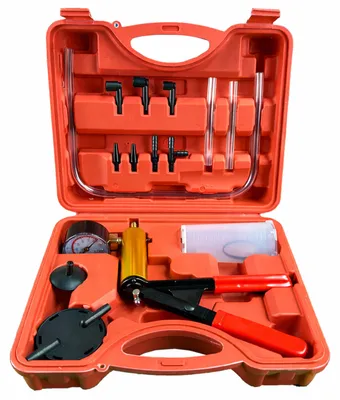 Immagine prodotto di Pompa a vuoto manuale spurgo freni, set-kit strumenti per freno moto e auto Gebo Tools