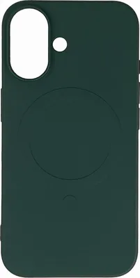 Zdjęcie produktu dla Etui Liquid Silicone Case MagSafe na iPhone 16 - ciemnozielone