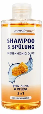 Produktbild von Shampoo & Spülung 2-in-1 mit Bienenhonigduft, 250 ml, KI-generiertes Bild