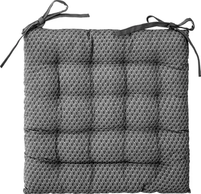 Produktbild von Bedruckter und gesteppter Stuhlfladen mit Knoten