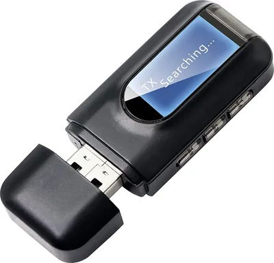 Produktbild von INF Bezdrátový audio vysílač a přijímač - Bluetooth adaptér pro auto/PC/TV/sluchátka Černá