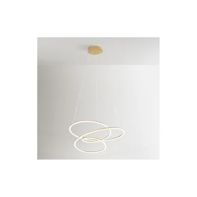 Immagine prodotto di Sospensione a led SPIRA in metallo colore Oro spazzolato 96W