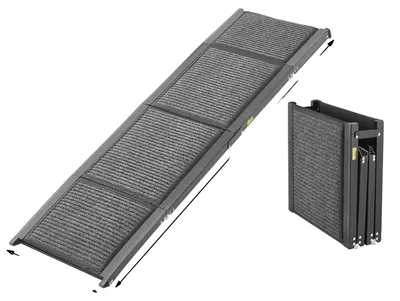 Image de Escalier pour chien, construction robuste, surface antidérapante, 63 x 17 pouces