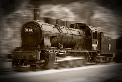 Produktbild von Papermoon VLIES Fototapete, Digitaldruck,  Dampflokomotive (477)