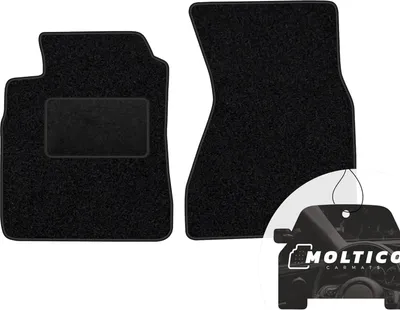 Immagine prodotto di moto-MOLTICO tappetini anteriori auto velours tappetini auto nero set tappetini 2 pezzi adatto per Audi Q5 I 2008-2016