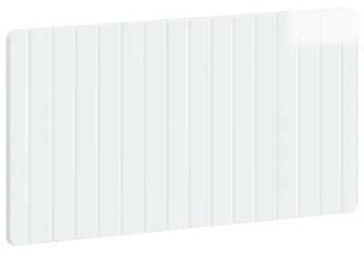 Imagen del producto de Cabecero de pared, modelo ZWOLLE, blanco brillante, fabricado en material de madera