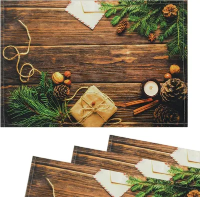 Immagine prodotto di Tovagliette Tovagliette in tessuto Regalo di Natale Legno