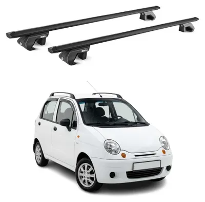 Produktbild von Dachträger Grundtäger für Daewoo Matiz 1998-2005 90kg Aluminium Schwarz, KI-generiertes Bild