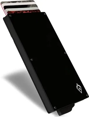 Produktbild von PromoHome® RFID-Schutzkarte - Ultradünner Signalblocker für Brieftasche, Schwarz, 0,9 mm