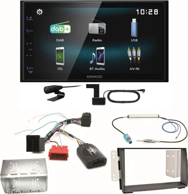 Produktbild von Kenwood DMX-125DAB Bluetooth MP3 Digitalradio Autoradio Einbauset für Kia Venga