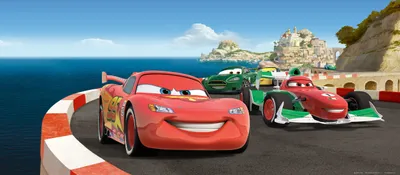 Produktbild von Disney Poster Cars Blau, Rot und Grün - 600876 - 202 x 90 cm