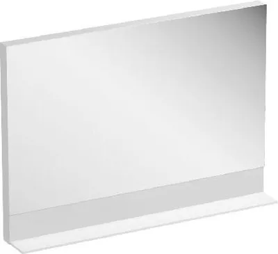 Image de Miroir de salle de bain RAVAK Formy 100 x 71 cm dans un cadre blanc avec étagère X000000983