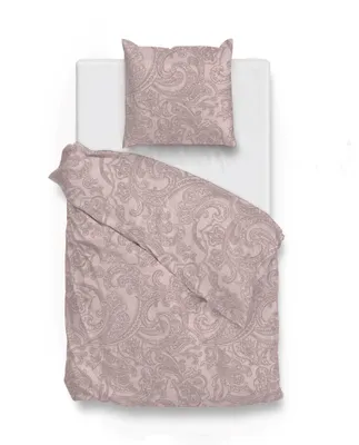 Produktbild von Zo!Home Paisley di Lino Bettwäsche 155 Shell Nude Abstract Shell-Nude 1 Bettbezug 155x220cm + 1 Kissenbezug 80x80cm