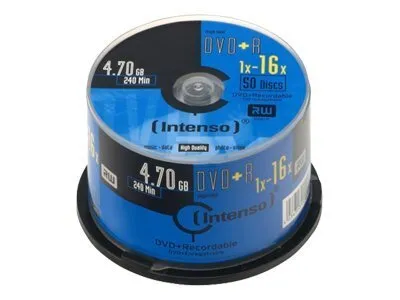 Obrázok produktu pre Intenso Dvd+R 4.7Gb 16X (50) Cb