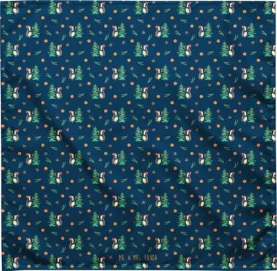 Produktbild von Mr. & Mrs. Panda Bandana Tuch Pinguin Weihnachtsbaum M - Blau - Geschenk, Weihnachten, Foulard, Winter, Halstuch, Schweißband, Hundehalstuch, Multifunktionstuch