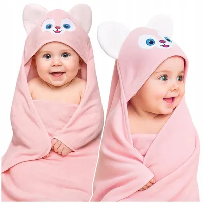 Immagine prodotto di Asciugamano con cappuccio per bambini 80x80 cm - Morbido poncho da bagno con cappuccio, telo da bagno per bambini e ragazzi, ideale per il bagno, la spiaggia e la piscina