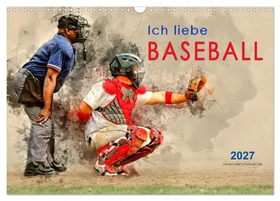 Produktbild von Ich liebe Baseball (Wandkalender 2027 DIN A3 quer), CALVENDO Monatskalender