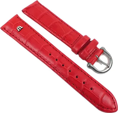Produktbild von Maurice Lacroix  Ersatzband | Kalbsleder-Louisiana-Optik, rot 21940S, Anstoß:19 mm