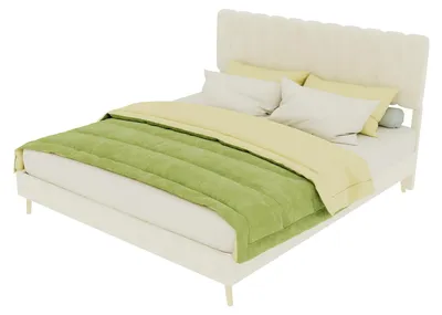 Productafbeelding van Gestoffeerd bed 160x200 cm, beige, met gestoffeerd hoofdeinde, fluweelbekleding en een laag bedframe, geschikt voor de slaapkamer
