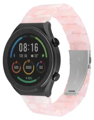 Productafbeelding van Polshband voor smartwatch, snelwisselbaar, 18 mm, vastgemaakt kunststof, parelroze