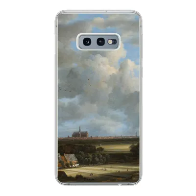 Produktbild von MuchoWow® Handyhülle Schutzhülle Hülle für Samsung Galaxy S10e Ansicht von Haarlem mit Tribüne - Gemälde von Jacob van Ruisdael Silikon Softcase Handy Hülle - Handy