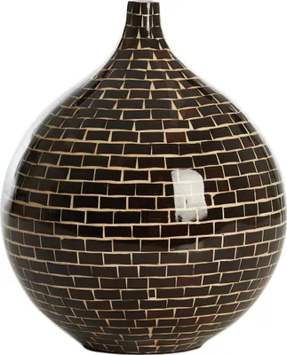 Produktbild von Light & Living - Vase ELORZA - Ø22x25cm - Braun