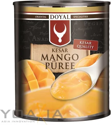 Produktbild von [ 850g ] DOYAL Mango Püree KESAR / pürierte Mango / Kesar Quality / Mangopüree