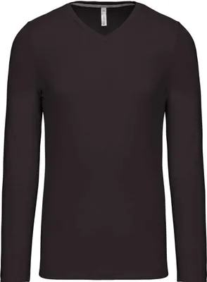 Produktbild von Kariban Herren Langarmshirt Longsleeve Longline T-Shirt Sweatshirt, Größe:L, Farbe:Dark Grau