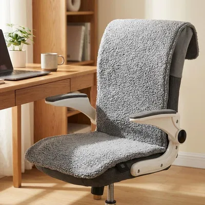 Produktbild von Beheizbares Sitzkissen mit Rückenteil, Akku: Mobile Heizmatte für Zuhause, Auto & Büro, 3 Stufen Wärme, ergonomische Sitzauflage, 45 x 135 cm