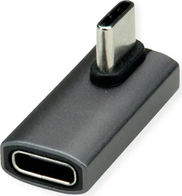 Immagine prodotto di ROLINE Adattatore USB4 Gen 3x2 Tipo C ST/BU, alluminio, 90°, ruotato, colore argento