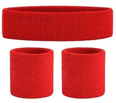 Produktbild von Sportband-Set - 3-teilig - Elastischer Sportband - Für Fitness, Tennis, Fußball