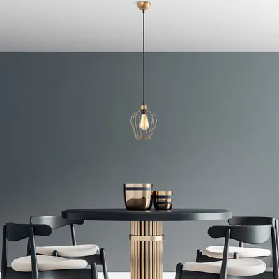 Immagine prodotto di Opviq, Armut - 6677 - Oro, lampadario, Oro, corpo in metallo, 20 x 20 x 30 - 116 cm