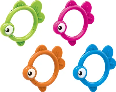 Immagine prodotto di Giocattolo per immersioni anelli di pesce set 4 pezzi 34 cm