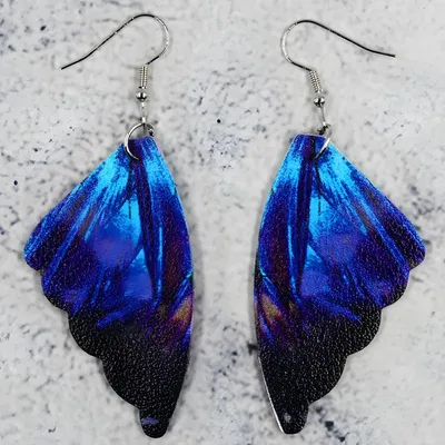 Immagine prodotto di Orecchini Pendenti Ali di Farfalla Blu e Nero - BW-38781 - Typ6 KP38781