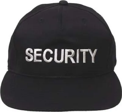 Produktbild von MFH US Cap, bestickt, "Security", schwarz