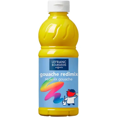 Produktbild von LEFRANC BOURGEOIS Gouache Liquide Redimix Temperafarbe gelb 500,0 ml