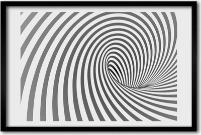 Produktbild von Bild 60x40 MDF-Rahmen, Wandkunst Spiralstreifen