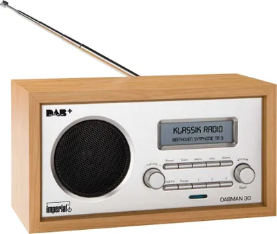 Produktbild von DABMAN 30 buche-silber DAB+ Radio