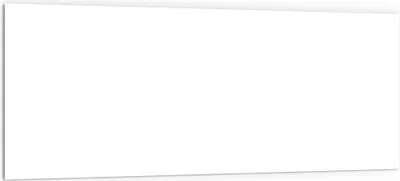 Produktbild von DEQORI Küchenrückwand Glas 125x50 cm 'Weiß' Spritzschutz Bad Rückwand Küche