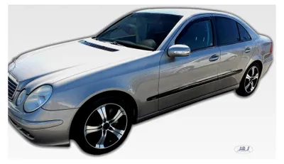 Produktbild von Windabweiser für E-Klasse W211 Limousine, Schrägheck 2002-2008, Heko Regenabweiser, getönt, 2-teilig, vorne, aerodynamisch