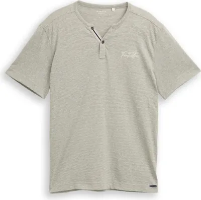 Produktbild von Henley T-Shirt mit feinem Streifenmuster