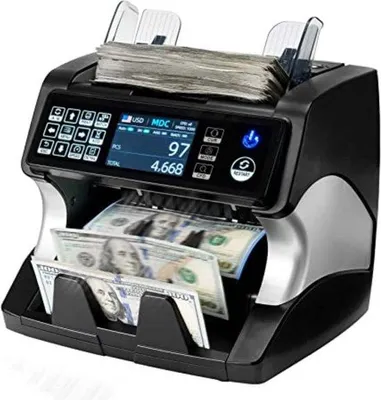 Immagine prodotto di Cambiavalute automatico - Vassoio portamonete - Contavalute - Banconote - Bancomat - Cambiamonete automatico - Conteggio del valore - Multivaluta - 2CIS/UV/IR/MG/MT - Rilevamento errori - Contatore di banconote