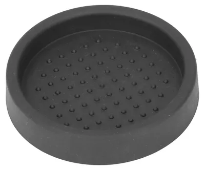 Silikon-Kaffee-Schutzmatte, rund, schwarz, 8 cm